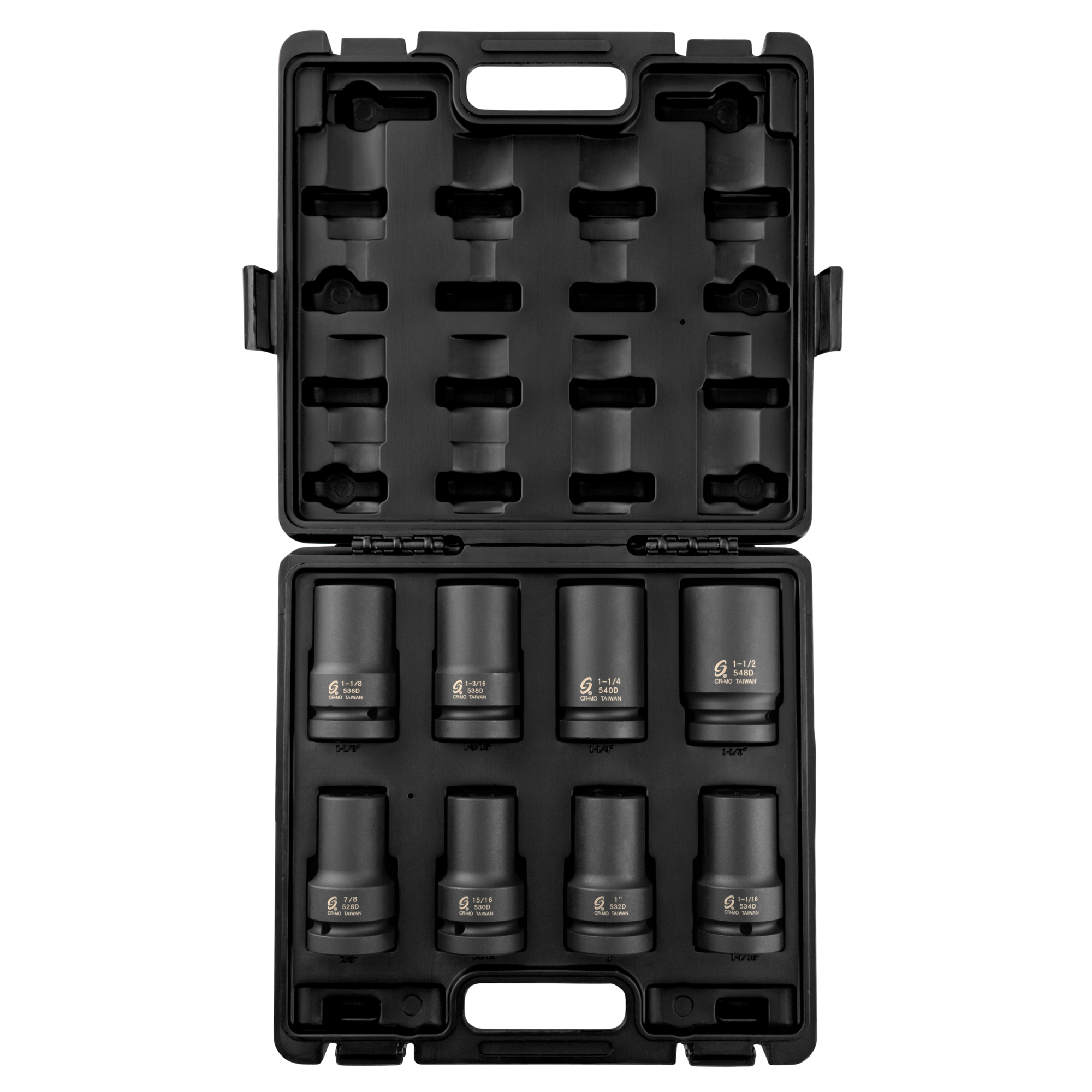 Sunex Tools 1in. Drive SAE 6-Point Deep Impact Socket Set — 8 Pcs, CR-MO Alloy Steel, Model# 5681